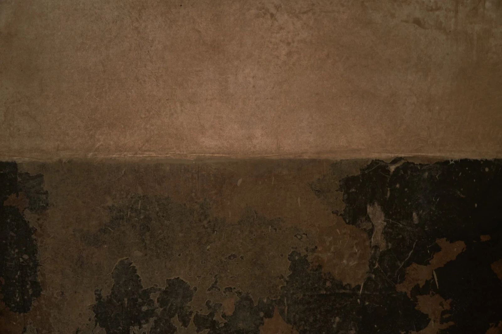 Untitled (GES#2) by Alexandra Yan Wong, close-up of the layered clay and paper surface