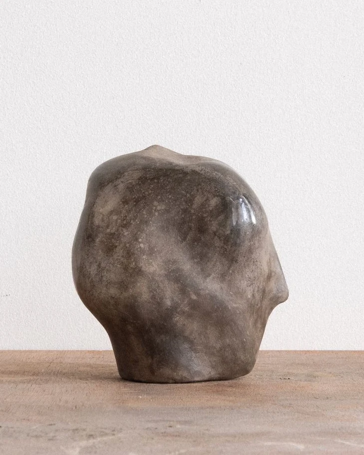 All Our Gods Are Dancing Gods by Arran Gregory, seen from another side, showing the curve of the head