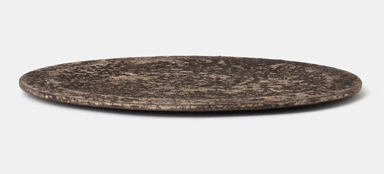 Plate III by Louis Vincent seen from the side, showing its thin flat profile