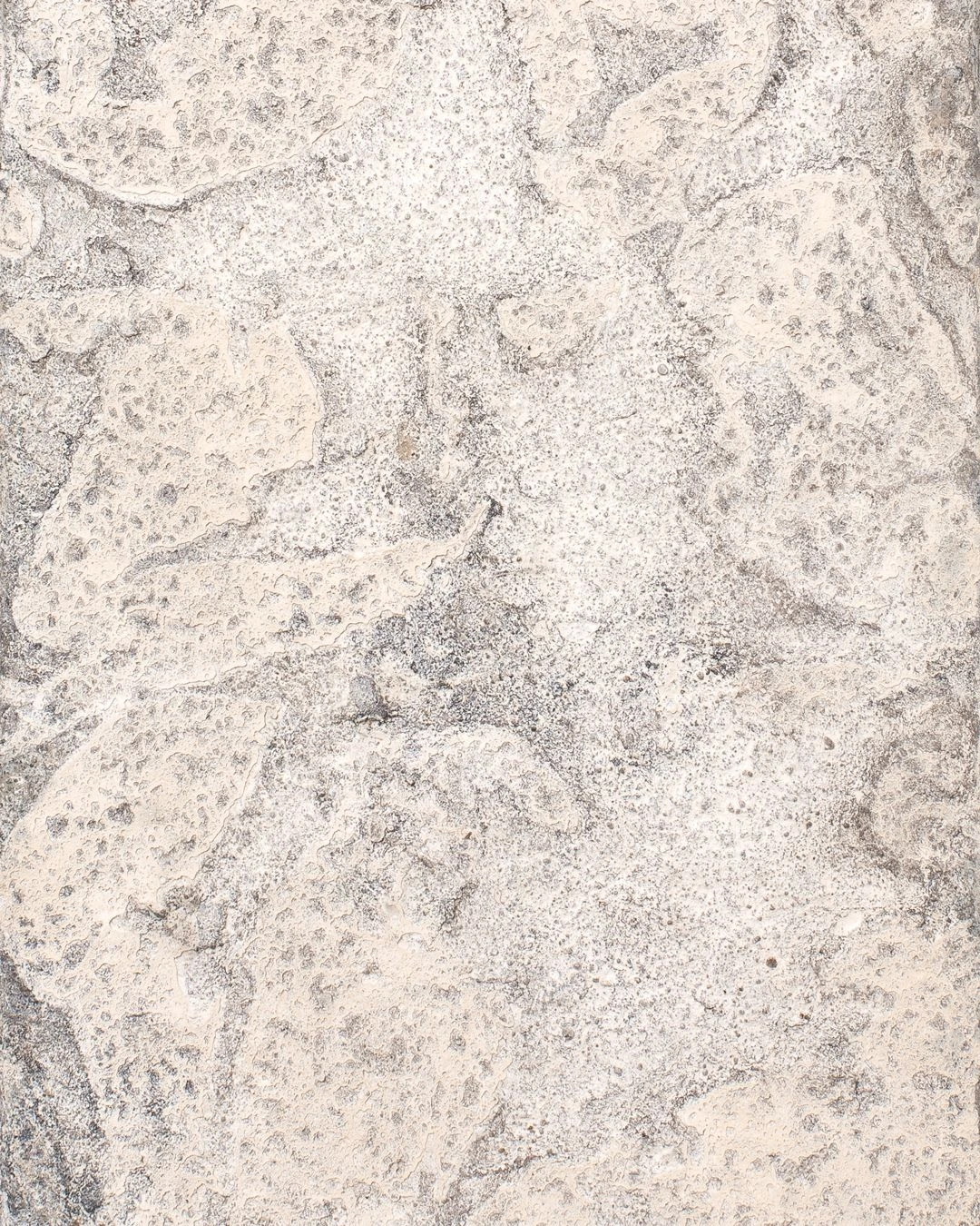 Close-up of the textured clay surface of Wall Panel III by Louis Vincent