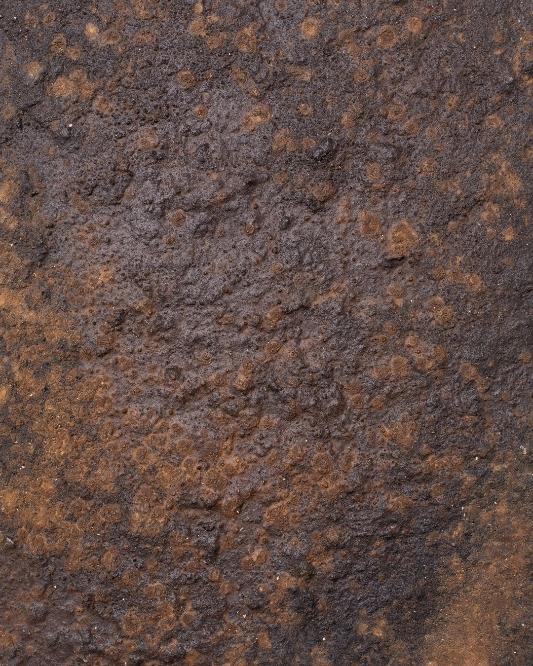Close-up of the textured clay surface of Wall Panel V by Louis Vincent